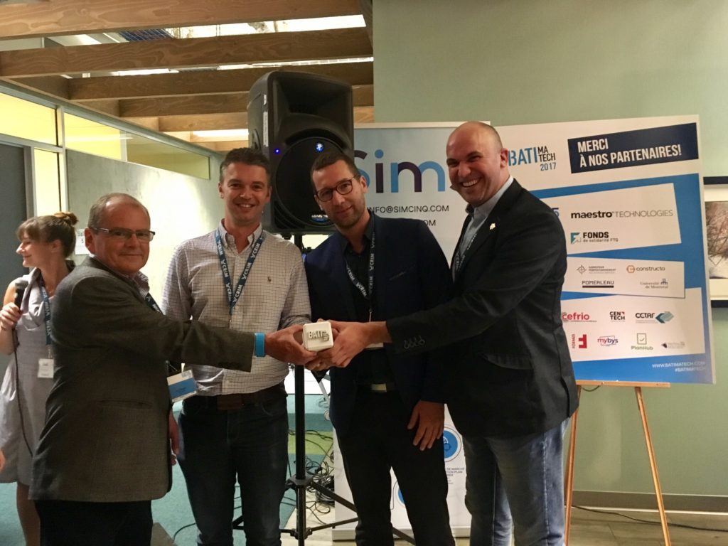 Remise du trophée 3D Batimatech